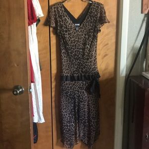 Animal print summer dress size 12